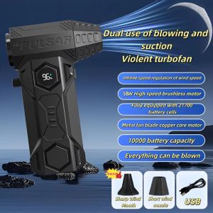 X11 Turbo Blower Jet Fan High-Speed 110000RPM Brushless Motor 70m/s Wind 10000mAh Powerful Air Blower for Leaf Cleaning