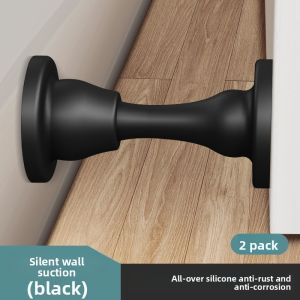MONLEYTA | German Silicone Door Stop No Drilling Bathroom Special Strong Magnetic Anti Collision Fixed Floor Mount Door Holder