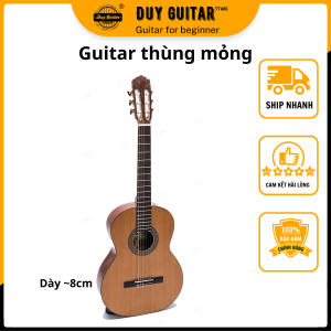 Đàn guitar classic DC350 thùng mỏng Duy Guitar Store gỗ Hồng đào solid âm thanh tốt bền đẹp