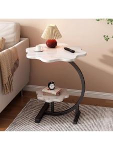 Nordic Cream Style Floral Wooden Side Table