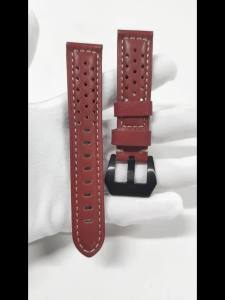 Dây Đeo Đồng Hồ Bằng Da Bò Thoáng Khí Thủ Công Rộng 18mm-26mm Dành Cho Nam Giới Cho Panerai Omega Phụ Kiện Đồng Hồ Truyền Thống