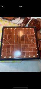 Bàn cớ tướng gỗ Hương cao cấp gấp gọn