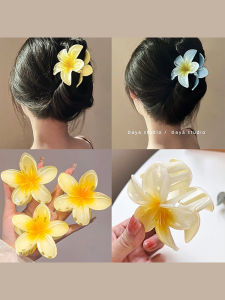 Large Flower Shark Clamp Hair Clip Womens New 2025 Back of Head Bun Hair Clip Stylish Korean Style Hair Accessories