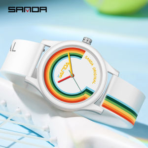 SANDA Luxury Brand Womens Simple Fashion Women Watch Waterproof Quartz Ladies Wristwatch