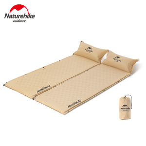 Naturehike Outdoor Air Mattress Automatic Inflatable Sleeping Pad Single Person Spliceable 190T PVC Fabric Camping Mat NH15Q002-D