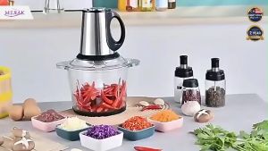 Meat Grinder Stainless Steel Blender Electric Food Chopper Multifuction Food Processor Blender Pengisar Daging 绞肉机 YY51