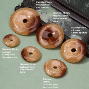 Resin Imitation Red Agate Horn Beeswax Safety Buckle Jewelry Accessories Necklace Pendant Jade Jade Pendant Hanging Ornament Accessories