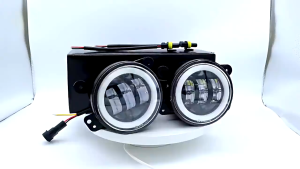 2Pcs Foglamp Daymaker 4 Inch /Foglamp Led Projector /Lampu LED Foglamp Daymaker /Fog Lamp Angel Aye Putih Kuning