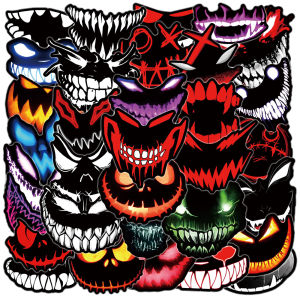 Bộ Nhãn Dán Hình Ma Quỷ Kinh Dị - Hình Dán Hoạt Hình Halloween Ngộ Nghĩnh Cho Mũ Bảo Hiểm Điện Thoại Sổ Tay Xe Đạp Chống Nước