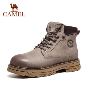 Cameljeans Mens Shoes Autumn Retro Thick-soled Outdoor High-top Work Boots Martin Boots