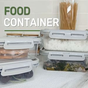 6 Pieces Airtight Plastic Lunchbox Set Microwave And Oven Safe Food Container Collection For Freshness Meal Preparation