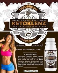 Ketoklenz Chocolate Drink for Healing Slimming & Colon Cleansing