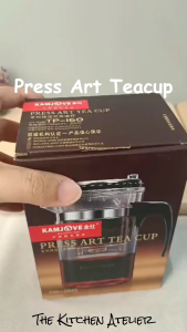 KAMJOVE TP-160 Press Art Tea Maker 500ml – Patented Heat-Resistant Glass Pot with Press Valve Brewing System