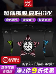 Phosphor Bronze Guitar Strings Set of 6 Wooden Guitar Strings Coated Replacement Accessories for Acoustic Guitars by Maner Musical