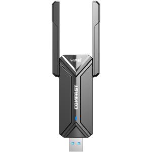 Comfast | Driverless Tri-Band Gigabit USB WiFi Adapter 6500M Power Gaming Network Card