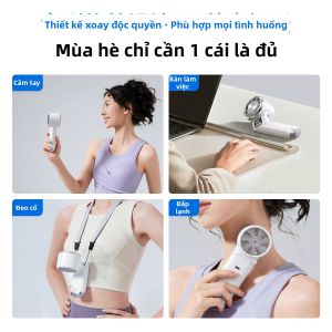 Remax | Quạt Treo Cổ Mini Di Động Làm Lạnh Gấp Gọn Siêu Yên Tĩnh Pin Dài
