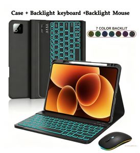 Case for Xiaomi Pad 8/7/8/7Pro 11.2 in Detachable Bluetooth Keyboard with Pencil Holder Case for Xiaomi POCO Pad X1 11.2 in