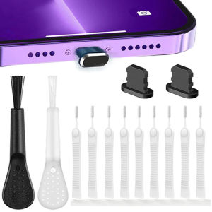 14pcs Cleaning Brush Dust Plug For iPhone Charging Port Dust Cleaning Brush Shower Dust Cleaning Brush Keyboard Cleaning Tools