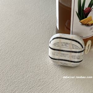 Black Line Protective Case for Airpods Pro3 Wireless Bluetooth  Airpods1/2/3 Generation Soft Shell Anti-Fall Creative Korean Style