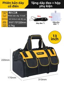 deli | Túi Đựng Dụng Cụ Đa Năng Bền và Chống Mài Mòn