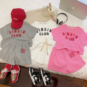JIFANPAUL | Summer Breathable Cute Childrens Cotton Short Sleeve and Pants Set