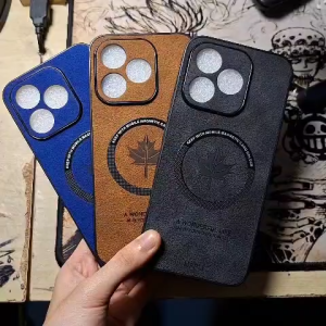 Case Maple Magnetic For Honor 400 Lite Softcase Leather Magsafe Hoha acc