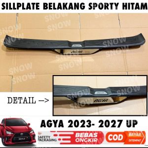 Sillplate Belakang Agya 2023 2024 2025 2026 2027 Sporty Hitam