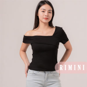 RIMINI - Atasan Wanita Blus Casual Sabrina Asimetris S-XL - Calea Top 5225075