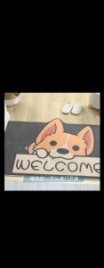 Corgi Floor PVC Mat Rug for outdoor welcome entryways and entrances By SOL Home ® (Home and Living)
