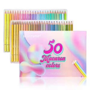 Brutfuner Macaron Color Series Oil-Based Colored Pencils Box Set Light Colors Macaron Color Scheme Professional Bright Colors
