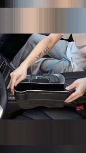 HỘP ĐỰNG ĐỒ KHE HỞ TRÊN Ô TÔ LED MÀU SANG TRỌNG 2 CỔNG SẠC ĐT - TỐI ƯU KHÔNG GIAN NÂNG CẤP TIỆN ÍCH