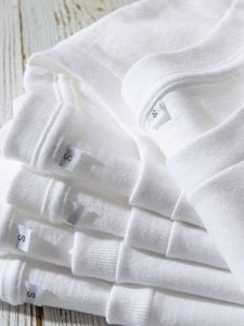 Pure Cotton Long Sleeve T-Shirt Mens 2024 New White Base Shirt round Neck Inner Wear Autumn Winter Underwear Top