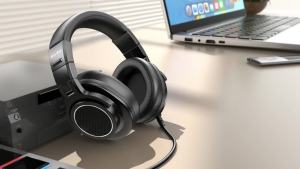 New Bee Wired Hi-Res Studio Headphone Monitor Music Professional Studio Pro 50 DJ Headphones With Microphone Over Ear Earphone