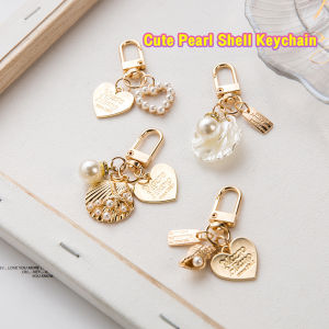 C.N. Girl Keychain Pearl Shell Metal Keychain/Pendant Small Gifts Cute & Fashion
