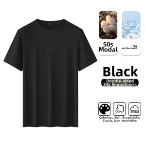 MiiOW | High-Quality Cool Silk Modal Breathable Short Sleeve T-Shirt