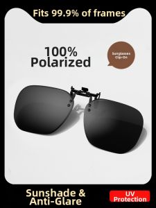 DIGELE | UV Protection Driving Fishing Polarized Clip-On Sunglasses