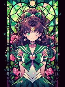 KAYOU | Diamond Painting Sailor Moon Japanese Anime Diamond Mosaic Handmade Art Exquisite Creative Gift Home Decoration