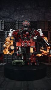 Mainan Anak Laki Laki Action Figure Transformer Devastator Kombinasi Robot Gabungan Excavator 8 in 1