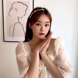 Porozi Korean Pearl Headband Hair Band Cute Temperament Hairband Fashion Hair Accessories for Woman