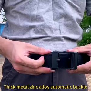 TUSHI New 4.3cm Hard Military Belt for Men Tight Nylon Tactical Outdoor EDC Belt Metal Automatic Buckle IPSC Belt Casual Girdle