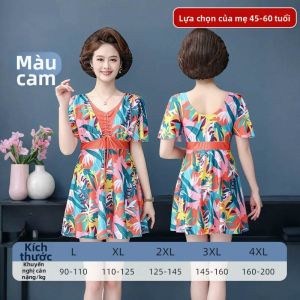 PH | Đồ Tắm Nước Khoáng Nóng Dành Cho Mẹ Già Size Lớn Thiết Kế Riêng Che Bụng