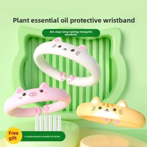 MONLEYTA | DE German Mosquito Repellent Bracelet Outdoor Essential Oil Foot Ring Link Portable Adult Child Infant Aluminum Alloy Bracelet