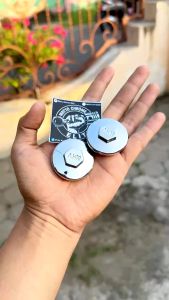 [SUDAH CHROME] 2 PCS TUTUP KLEP ORIGINAL HONDA BEBEK : GRAND  PRIMA SUPRA LAMA Semua keluarga bebek Honda SUDAH CHROME