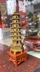 Tháp văn xương 7 tầng cho bé trai cao 30cm nặng 15kg và cao 40cm nặng 25kg (1 cái) (Tặng kèm đế gỗ)