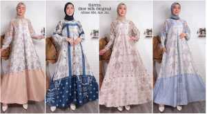 COD-GAMIS MOTIF PRINTING TERBARU BAHAN SILK BAHAN LEMBUT DAN TEBAL