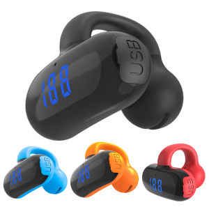 Wireless Headphones Sports Earbuds Waterproof Bluetooth-Compatible Noise Reduction Ear Clip for Mobile/Tablet/Laptop