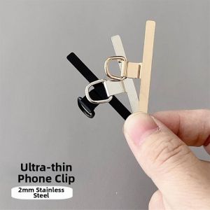 Premium Metal Mobile Phone Strap Clip High Quality Durable Fixed Pad Bracelet Anti-Loss Clamp for Digital Accessories