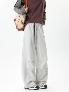 HetingHOME | Hetinghome Casual Loose Mens Straight Leg Pants Autumn Fashion Brand Couples Loose Fit American Style Comfortable Trousers