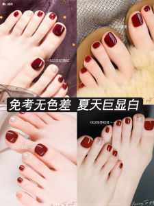Red Nail Polish for Women Quick Dry Long Lasting No Bake Safe Toe Nail Polish Bright Color High Gloss Duration up to 30 Days