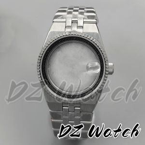 36MM 40MM NH34 NH35 NH36 Stainless Steel Soild Land-Dweller Watch Case Green Chapter Ring For ETA2824 PT5000 Steel Diving Case
